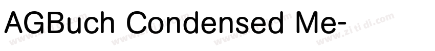 AGBuch Condensed Me字体转换